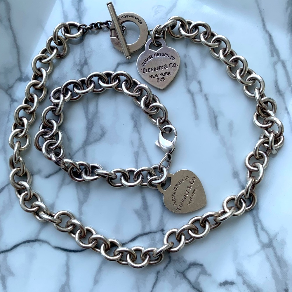 Tiffany &Co Heart Tag Necklace ONLY